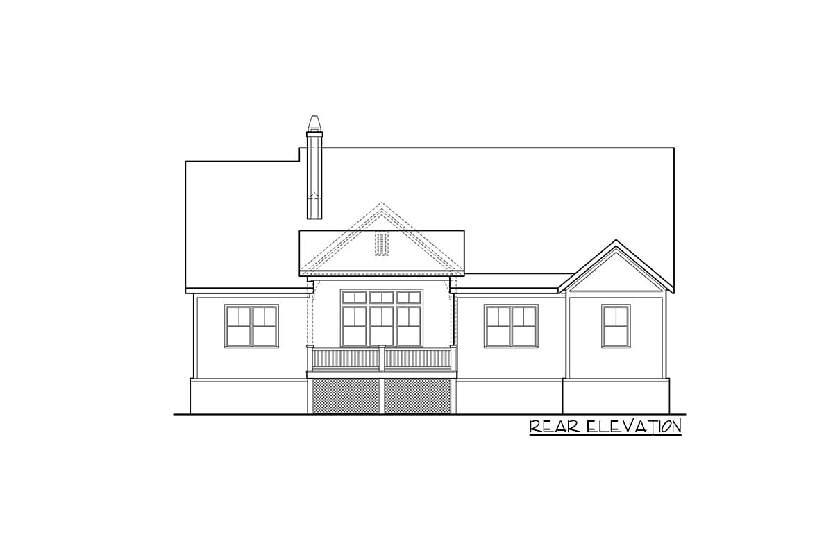Plan 710385BTZ: 3-Bed New American House Plan with Fourth Bedroom Expansion Upstairs - 2030 Sq Ft - Image #6 - Cottage, Country, Craftsman, Farmhouse, Modern Farmhouse, New American, Ranch, Traditional