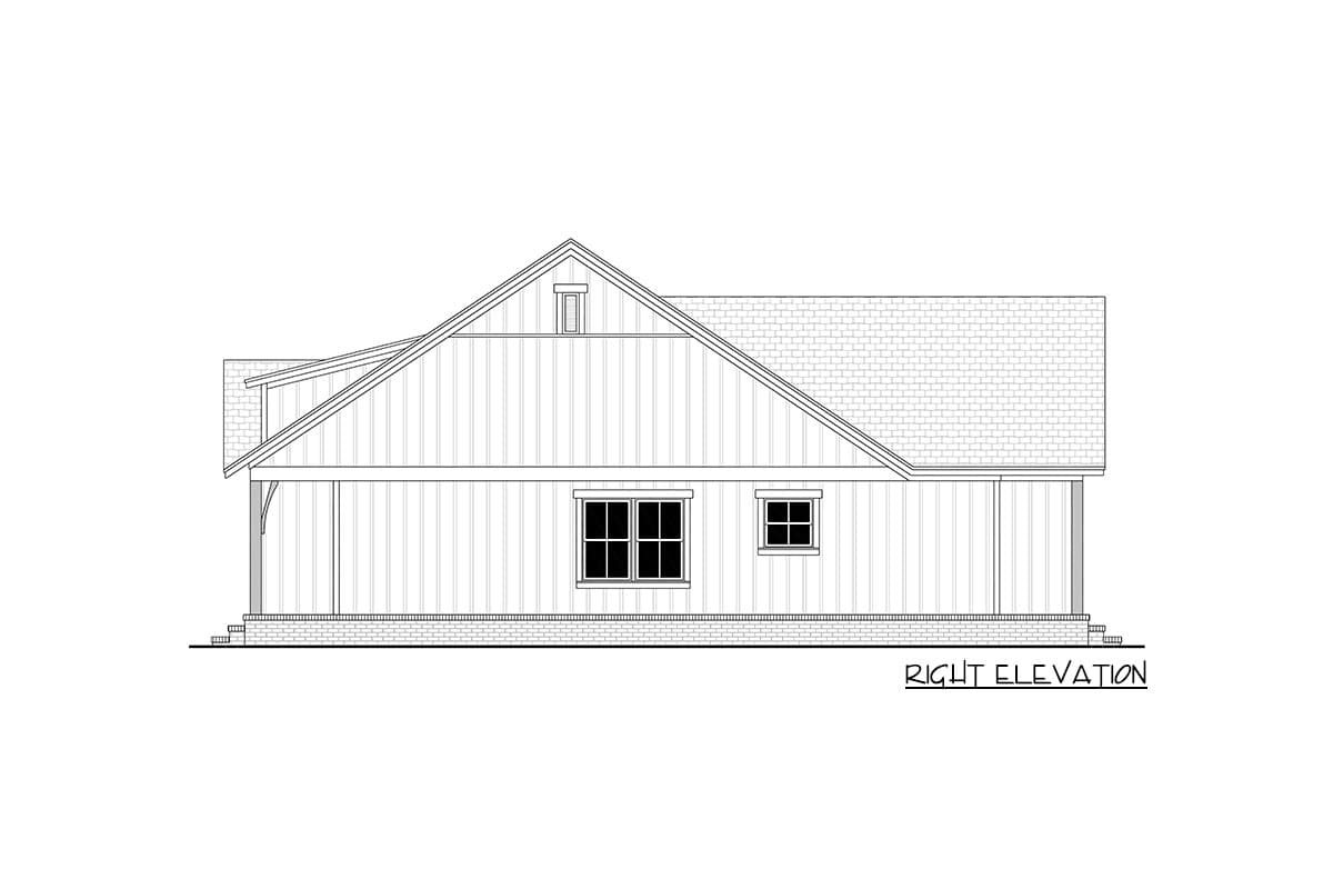 Plan 51863HZ: 2-Bed House Plan Under 30-feet Wide - Image #6 - Cottage, Country, Craftsman, Modern Farmhouse, New American, Vacation