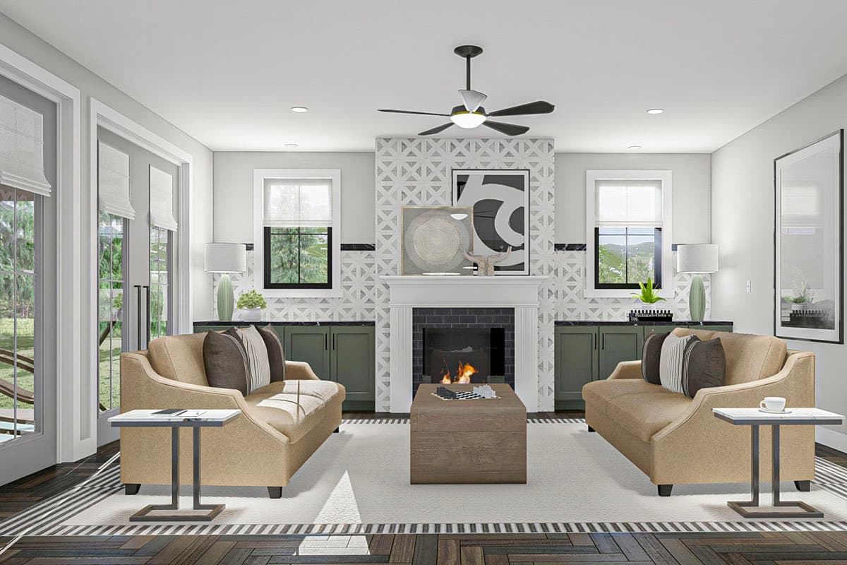 Plan 62372DJ: 4-Bed New American Farmhouse Plan with 1-Bed Apartment Above Garage - Image #7 - Colonial, Country, Farmhouse, Modern Farmhouse, New American, Traditional