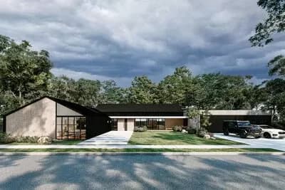 Modern Ranch with Two Master Suites and Home Office - 4,807 Sq Ft