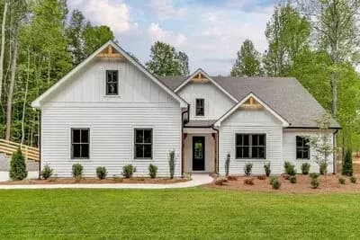 One-story New American House Plan with Upstairs Expansion