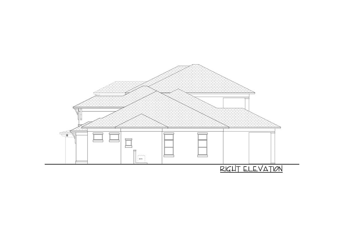 Plan 65667BS: Luxury European Home Plan with Spacious Outdoor Living Area - Image #5 - Coastal, European, Florida-Style, Mediterranean, Southern