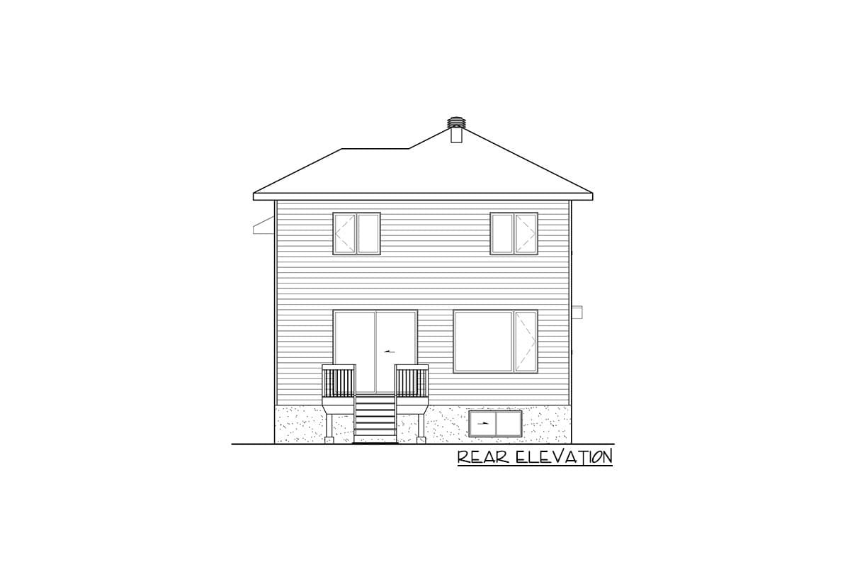 Plan 80982PM: Contemporary 3-Bed House Plan with Single Garage - Image #4 - Contemporary, Modern, Northwest