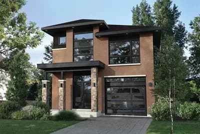 Contemporary 3-Bed House Plan with Single Garage