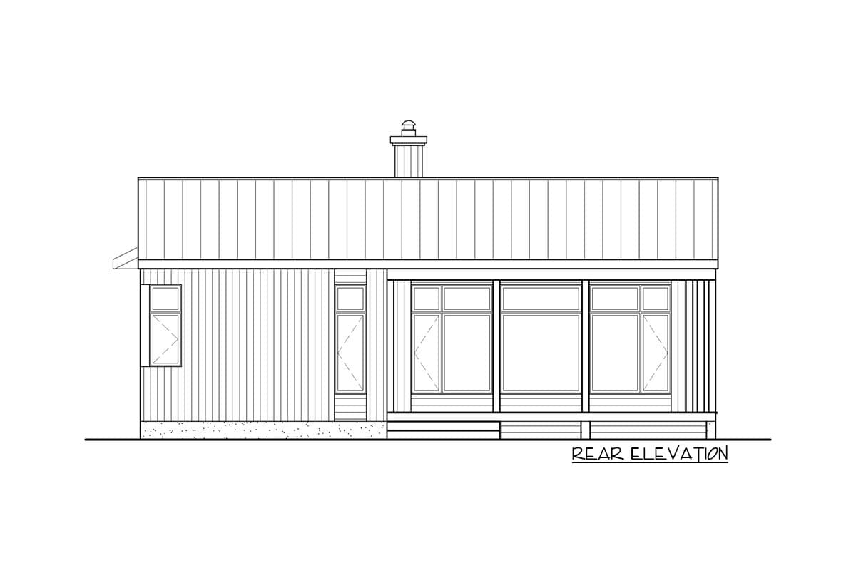 Plan 80983PM: Contemporary Northwest House Plan with 12'-Deep Back Porch - Image #4 - Contemporary, Northwest, Scandinavian