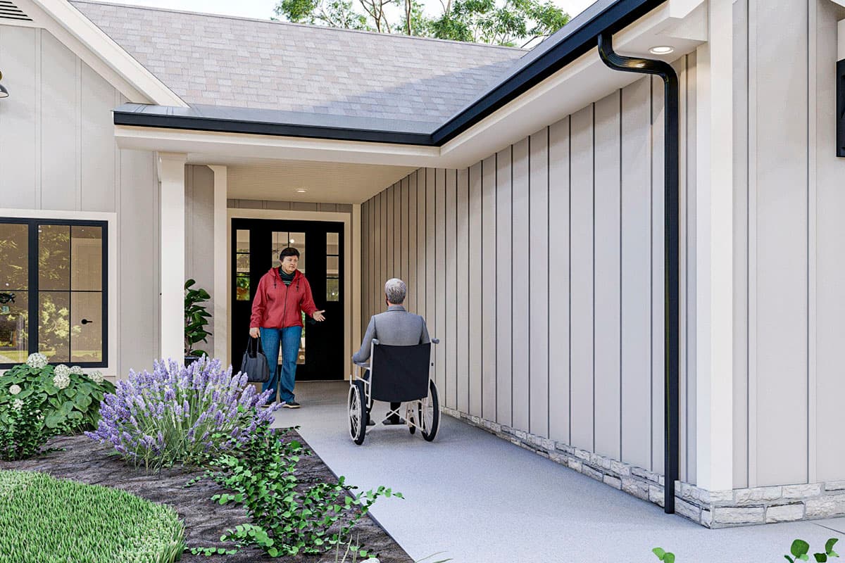 Plan 62376DJ: 3-Bed ADA-Compliant New American House Plan - Image #6 - Country, Craftsman, Modern Farmhouse, New American