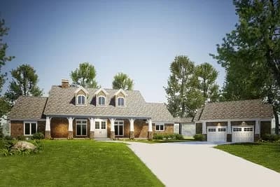 Mountain Craftsman Home Plan with Walk-out Basement - 4469 Sq Ft