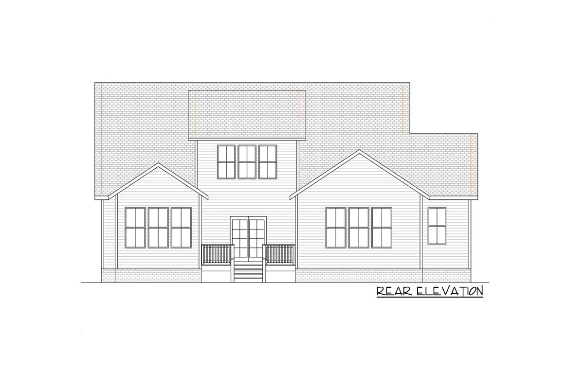 Plan 260008RVC: Modern Farmhouse Plan with Study and Rear Deck - Image #23 - Country, Craftsman, Modern Farmhouse, New American