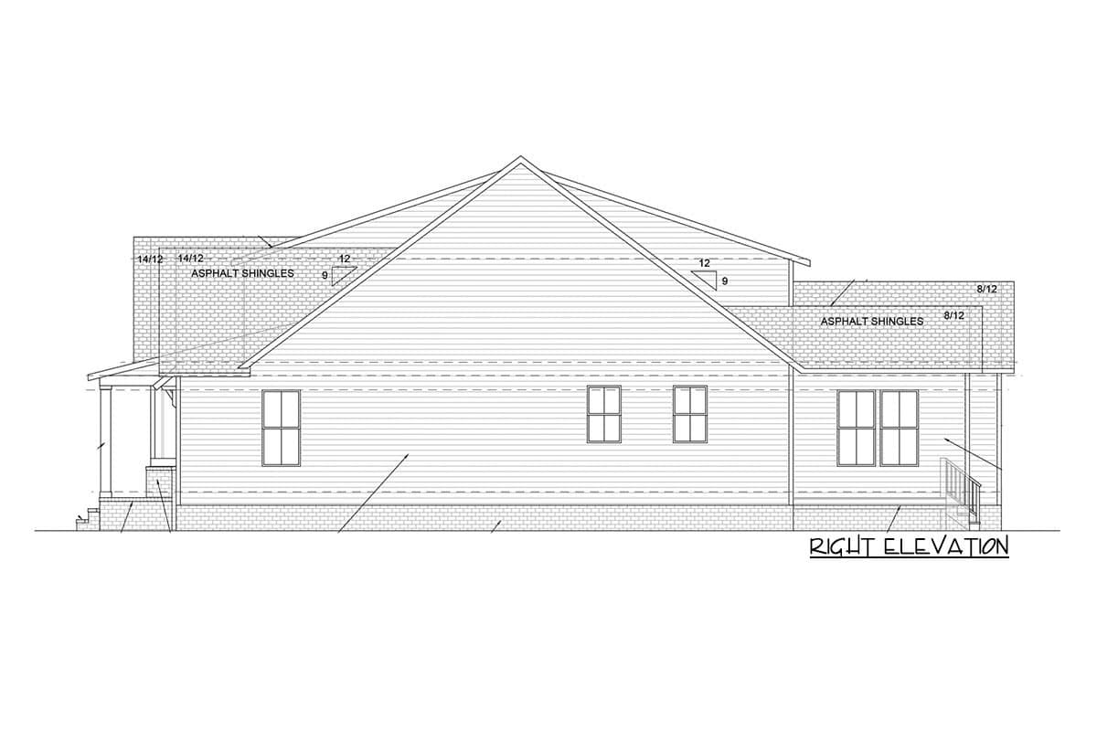 Plan 260008RVC: Modern Farmhouse Plan with Study and Rear Deck - Image #24 - Country, Craftsman, Modern Farmhouse, New American