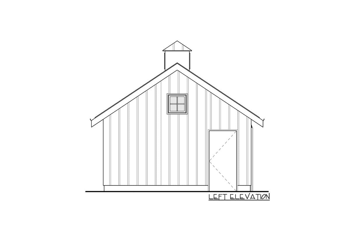 Plan 270041AF: Simple Garden Shed with Barn Doors - Image #6 - Cottage, Country, Craftsman, Farmhouse, Modern Farmhouse, Traditional