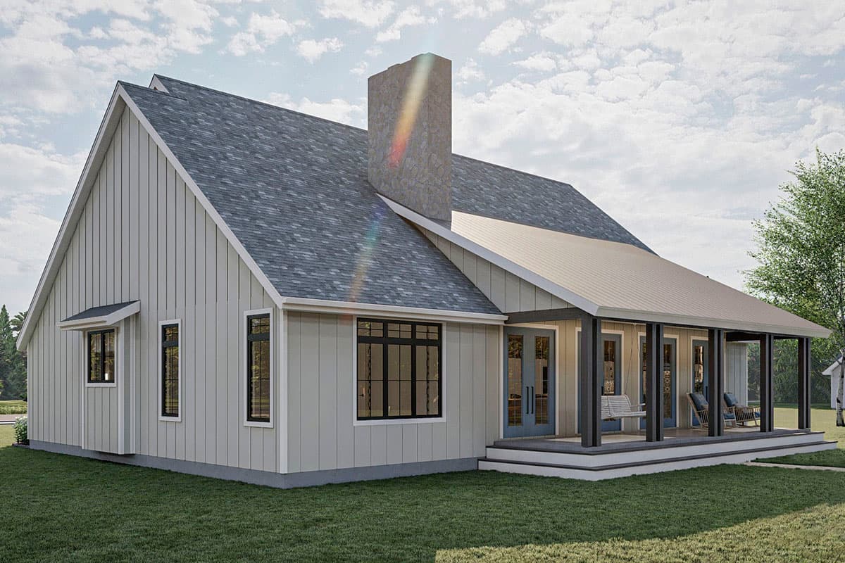 Plan 62377DJ: New American House Plan with Open Floor Plan and Large Covered Patio in Back - Image #9 - Country, Craftsman, New American, Traditional