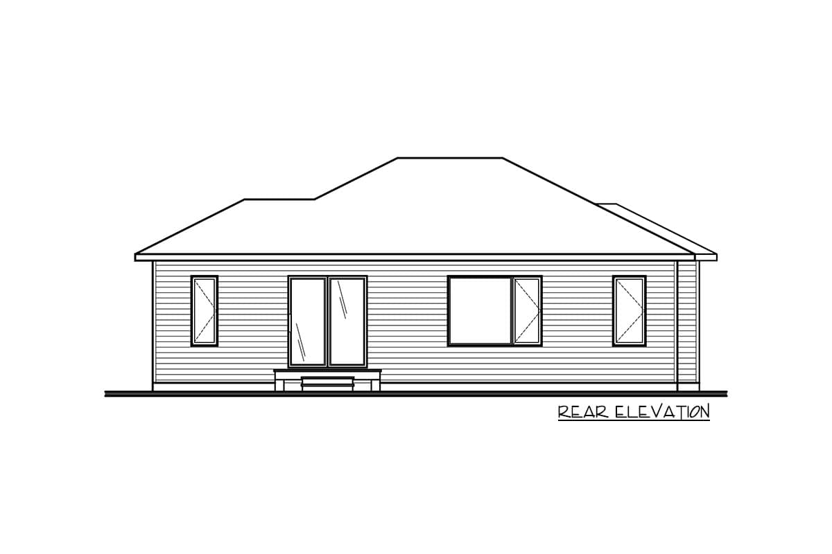 Plan 22601DR: Contemporary Country House Plan with Open Concept Living Space - Image #14 - Contemporary, Northwest, Ranch, Vacation