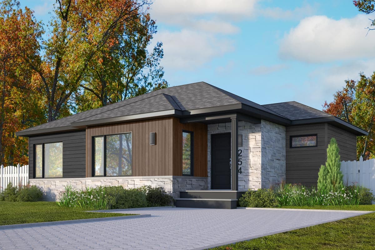 Plan 22601DR: Contemporary Country House Plan with Open Concept Living Space - Image #11 - Contemporary, Northwest, Ranch, Vacation