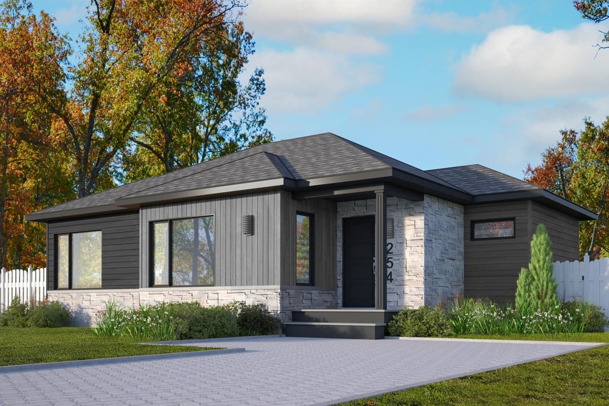 Plan 22601DR: Contemporary Country House Plan with Open Concept Living Space - Image #12 - Contemporary, Northwest, Ranch, Vacation