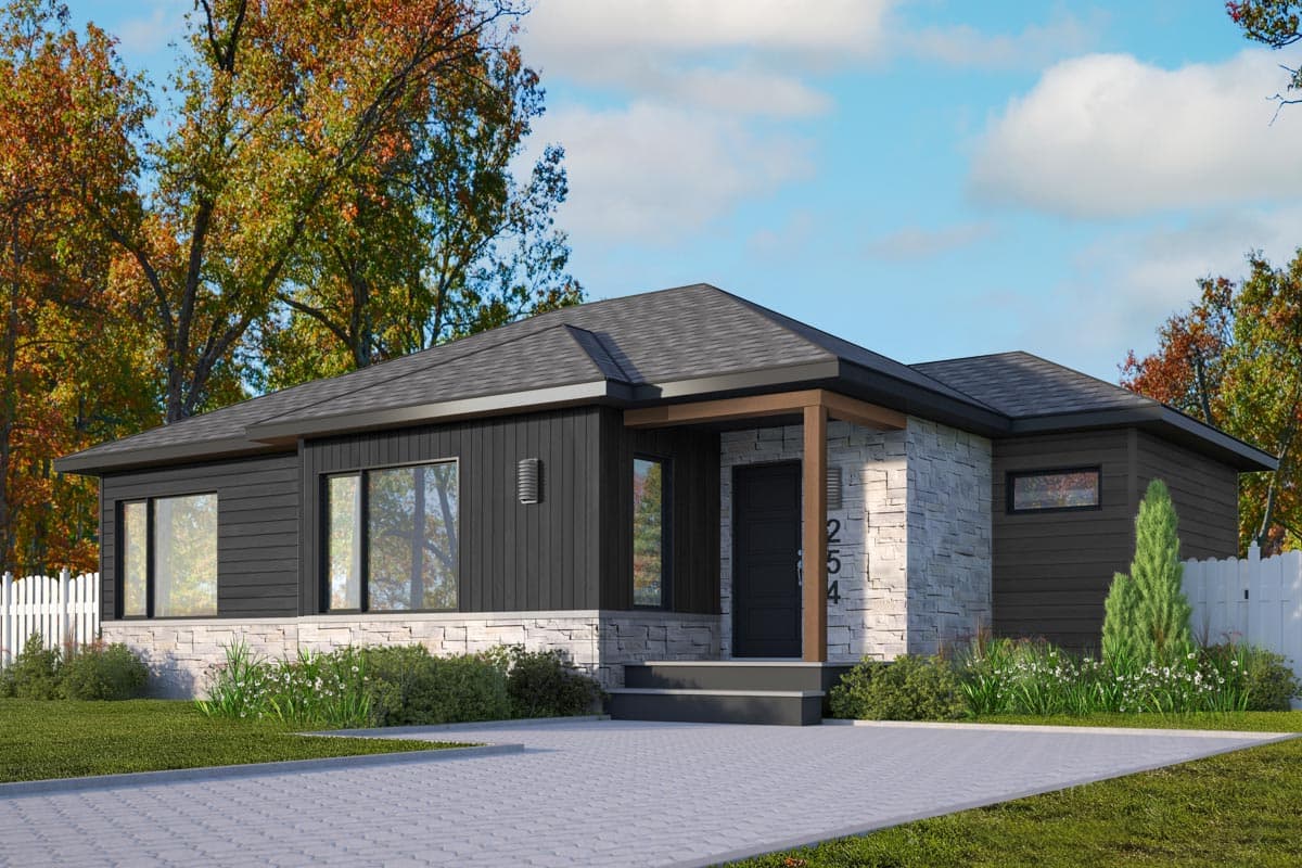 Plan 22601DR: Contemporary Country House Plan with Open Concept Living Space - Image #13 - Contemporary, Northwest, Ranch, Vacation