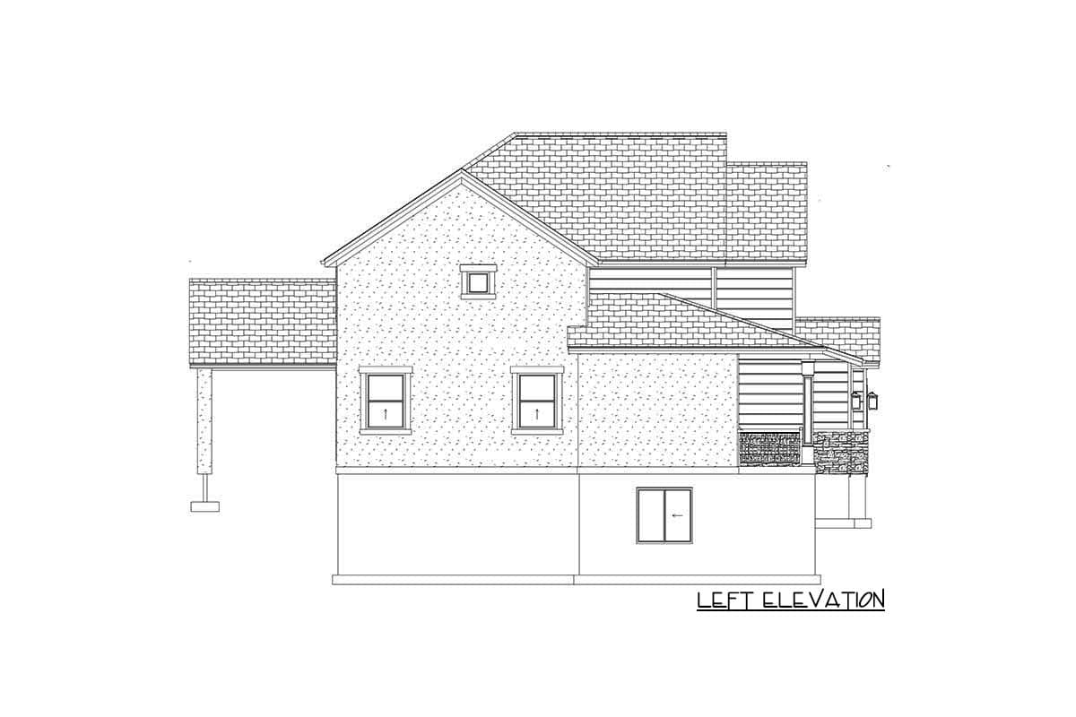Plan 61385UT: 2-Story New American House Plan with 4 Upstairs Bedrooms and a 3-Car Garage - 2642 Sq Ft - Image #31 - Country, Craftsman, New American, Traditional