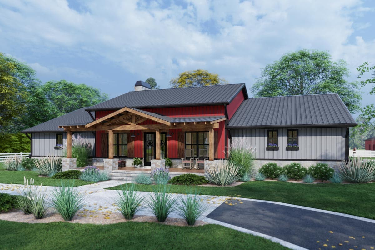 Plan 16922WG: 3-Bedroom Modern Farmhouse Plan with Metal or Wood Framing Options - 2486 Sq Ft - Image #9 - Barndominium, Country, Craftsman, Farmhouse, Hill Country, Modern Farmhouse, Ranch, Southern