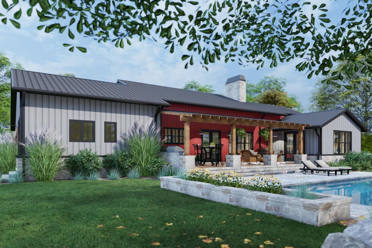 Plan 16922WG: 3-Bedroom Modern Farmhouse Plan with Metal or Wood Framing Options - 2486 Sq Ft - Image #12 - Barndominium, Country, Craftsman, Farmhouse, Hill Country, Modern Farmhouse, Ranch, Southern