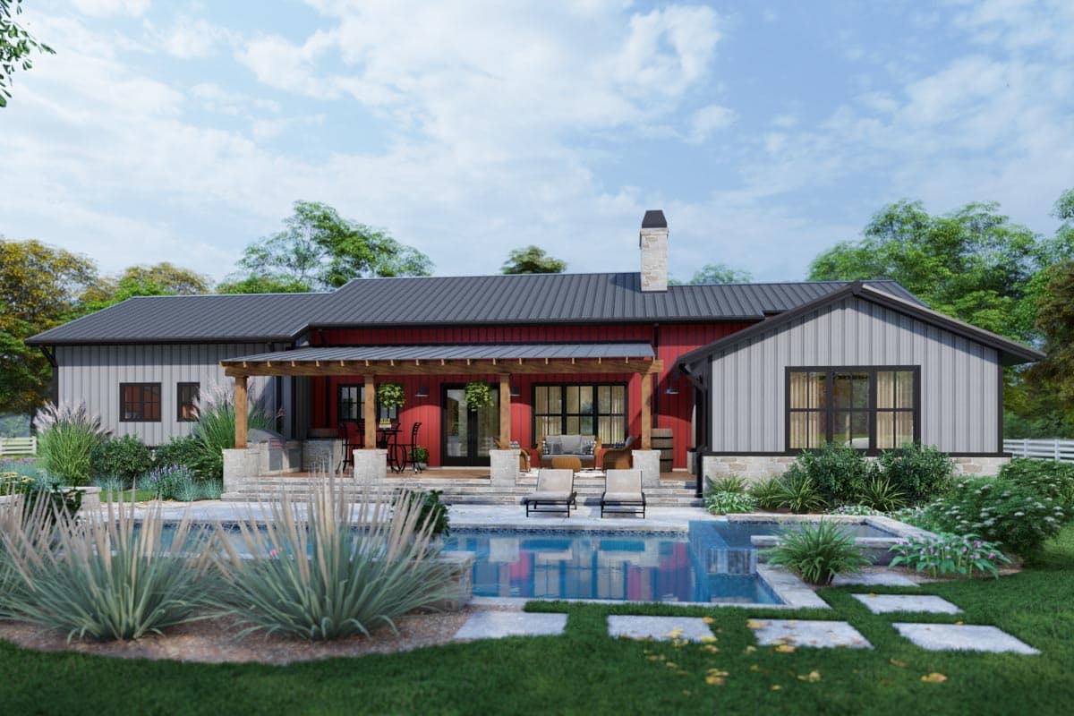 Plan 16922WG: 3-Bedroom Modern Farmhouse Plan with Metal or Wood Framing Options - 2486 Sq Ft - Image #13 - Barndominium, Country, Craftsman, Farmhouse, Hill Country, Modern Farmhouse, Ranch, Southern