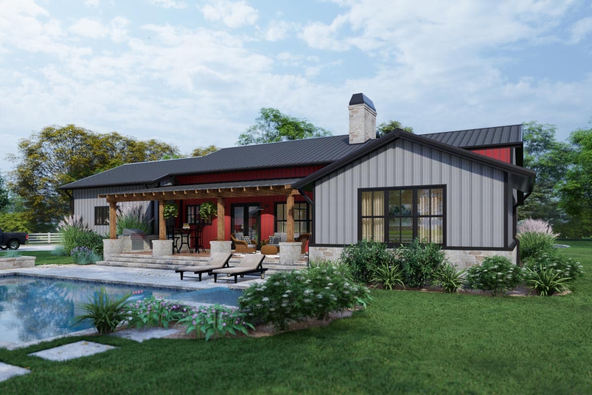 Plan 16922WG: 3-Bedroom Modern Farmhouse Plan with Metal or Wood Framing Options - 2486 Sq Ft - Image #14 - Barndominium, Country, Craftsman, Farmhouse, Hill Country, Modern Farmhouse, Ranch, Southern