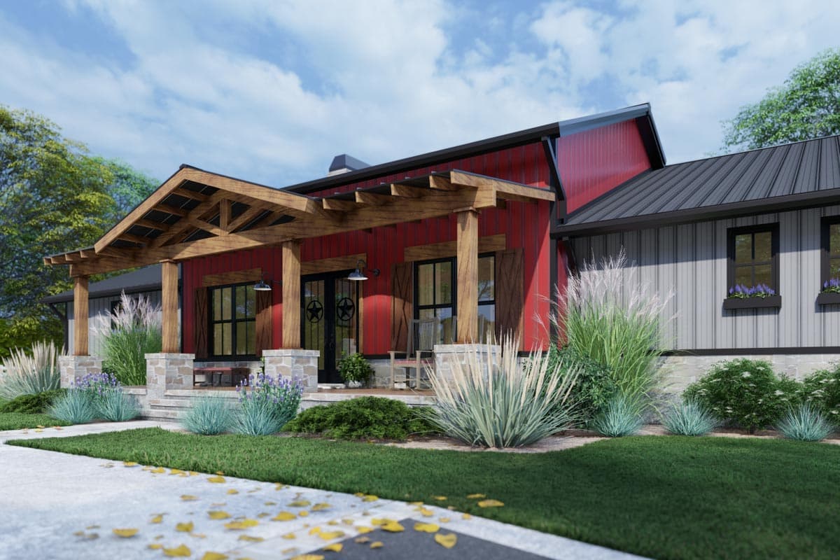 Plan 16922WG: 3-Bedroom Modern Farmhouse Plan with Metal or Wood Framing Options - 2486 Sq Ft - Image #16 - Barndominium, Country, Craftsman, Farmhouse, Hill Country, Modern Farmhouse, Ranch, Southern