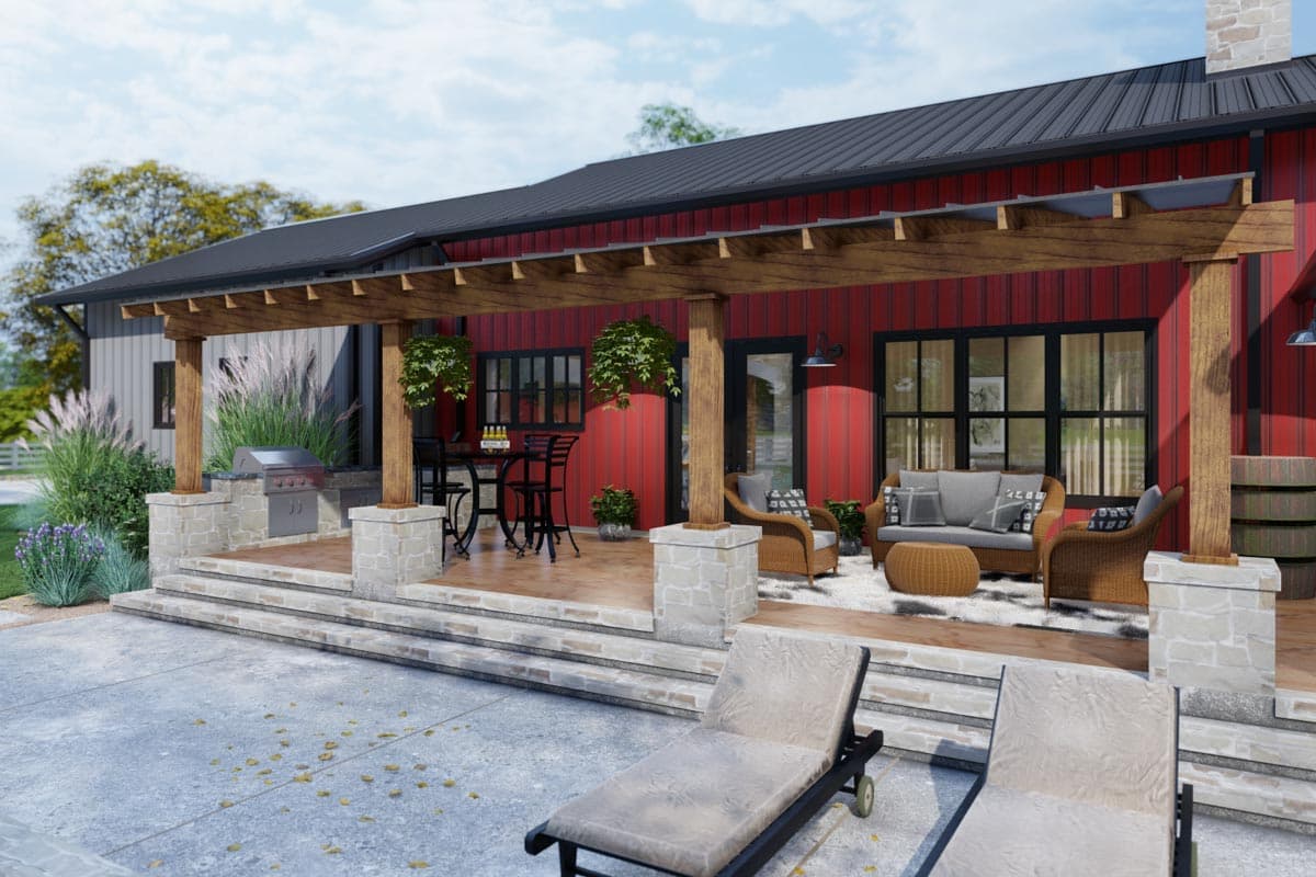 Plan 16922WG: 3-Bedroom Modern Farmhouse Plan with Metal or Wood Framing Options - 2486 Sq Ft - Image #18 - Barndominium, Country, Craftsman, Farmhouse, Hill Country, Modern Farmhouse, Ranch, Southern