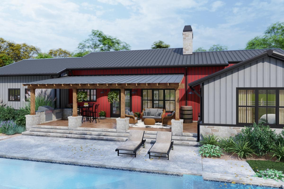 Plan 16922WG: 3-Bedroom Modern Farmhouse Plan with Metal or Wood Framing Options - 2486 Sq Ft - Image #19 - Barndominium, Country, Craftsman, Farmhouse, Hill Country, Modern Farmhouse, Ranch, Southern
