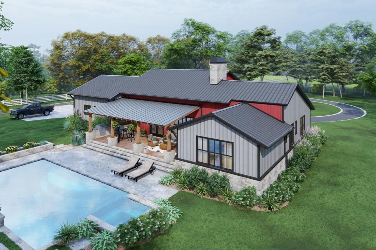 Plan 16922WG: 3-Bedroom Modern Farmhouse Plan with Metal or Wood Framing Options - 2486 Sq Ft - Image #21 - Barndominium, Country, Craftsman, Farmhouse, Hill Country, Modern Farmhouse, Ranch, Southern
