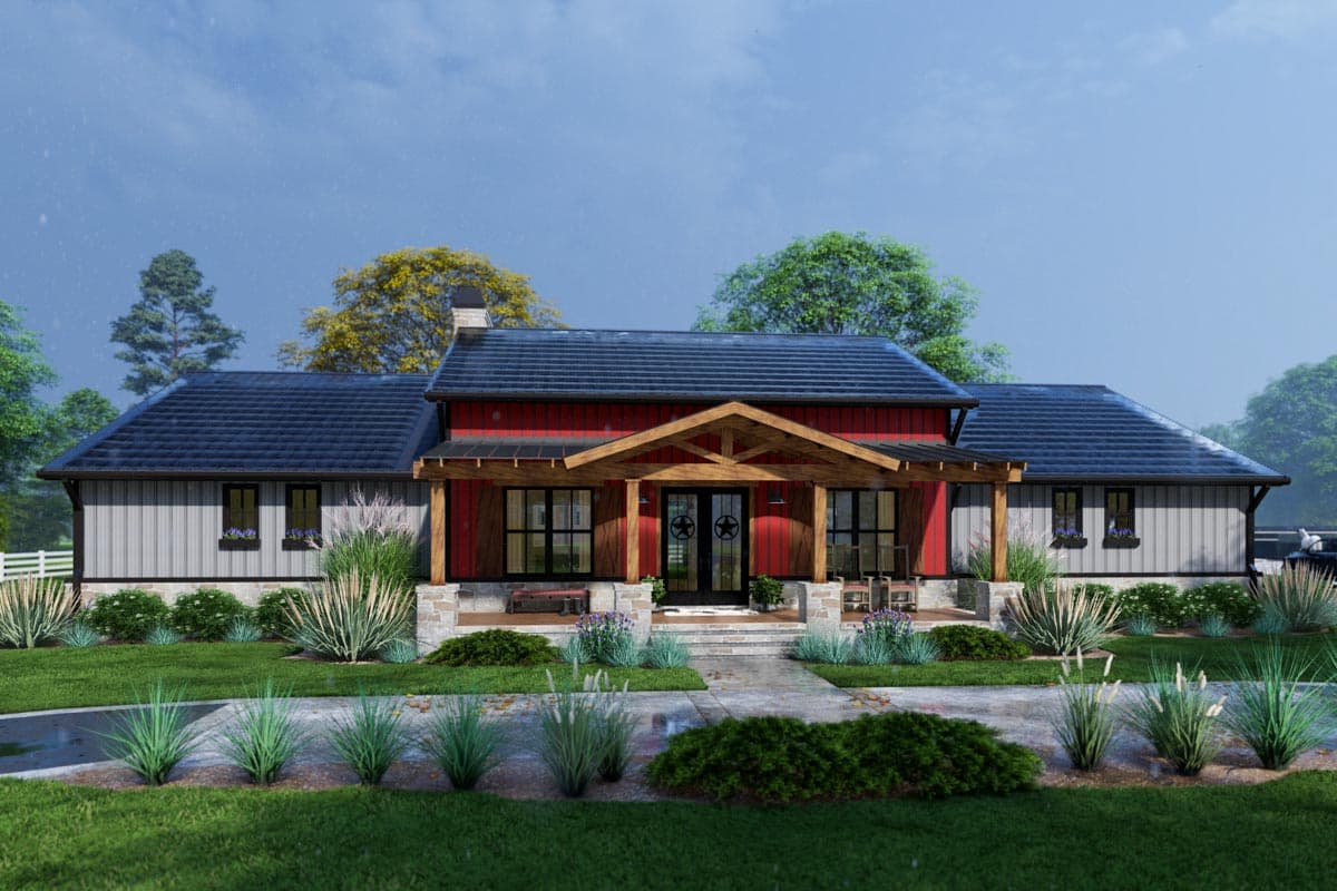 Plan 16922WG: 3-Bedroom Modern Farmhouse Plan with Metal or Wood Framing Options - 2486 Sq Ft - Image #22 - Barndominium, Country, Craftsman, Farmhouse, Hill Country, Modern Farmhouse, Ranch, Southern