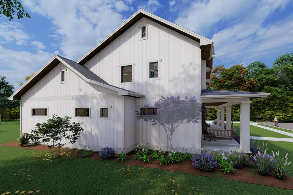 Plan 64517SC: Two-story Modern Farmhouse with Butler's Pantry and Home Theater - Image #7 - Country, Craftsman, Farmhouse, Modern Farmhouse, New American