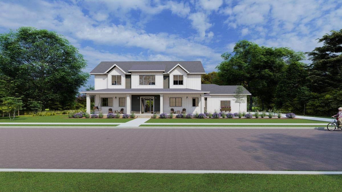 Plan 64517SC: Two-story Modern Farmhouse with Butler's Pantry and Home Theater - Image #10 - Country, Craftsman, Farmhouse, Modern Farmhouse, New American