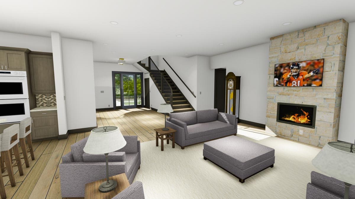 Plan 64517SC: Two-story Modern Farmhouse with Butler's Pantry and Home Theater - Image #13 - Country, Craftsman, Farmhouse, Modern Farmhouse, New American