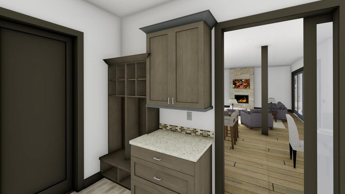 Plan 64517SC: Two-story Modern Farmhouse with Butler's Pantry and Home Theater - Image #15 - Country, Craftsman, Farmhouse, Modern Farmhouse, New American