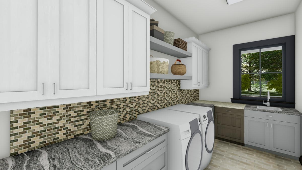 Plan 64517SC: Two-story Modern Farmhouse with Butler's Pantry and Home Theater - Image #17 - Country, Craftsman, Farmhouse, Modern Farmhouse, New American