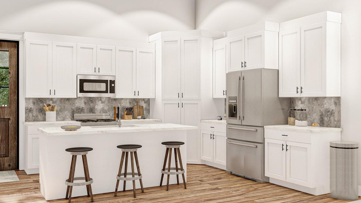 Plan 62381DJ: Barndominium-Style House Plan with Drive-Through Shop - 140 Sq Ft - Image #8 - Barndominium, Country, Southern, Traditional