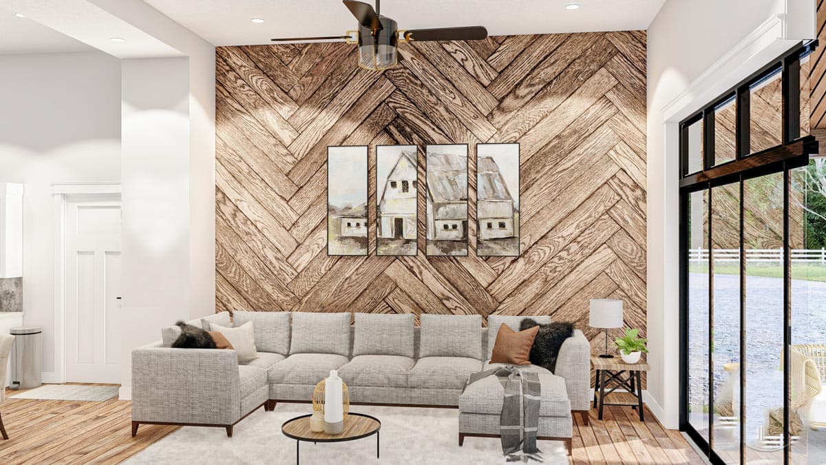 Plan 62381DJ: Barndominium-Style House Plan with Drive-Through Shop - 140 Sq Ft - Image #10 - Barndominium, Country, Southern, Traditional