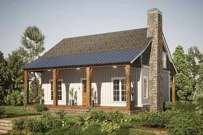 Rustic Getaway with 2-Story Great Room and Upstairs Sleeping Loft - 1764 Sq Ft