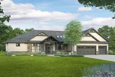 1-Story House Plan with an Open Floor Plan