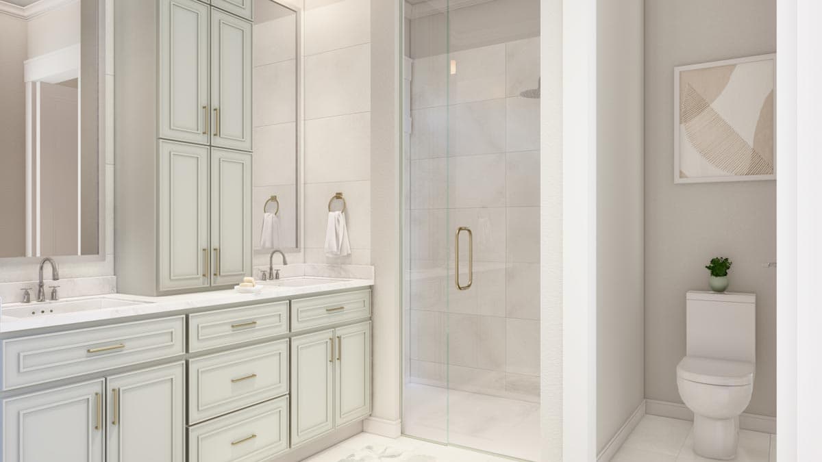 Plan 51865HZ: 2-Bedroom Modern Farmhouse Dream Home Plan with Bonus Over Garage - 1448 Sq Ft - Image #11 - Cottage, Country, Farmhouse, Modern Farmhouse, New American, Southern