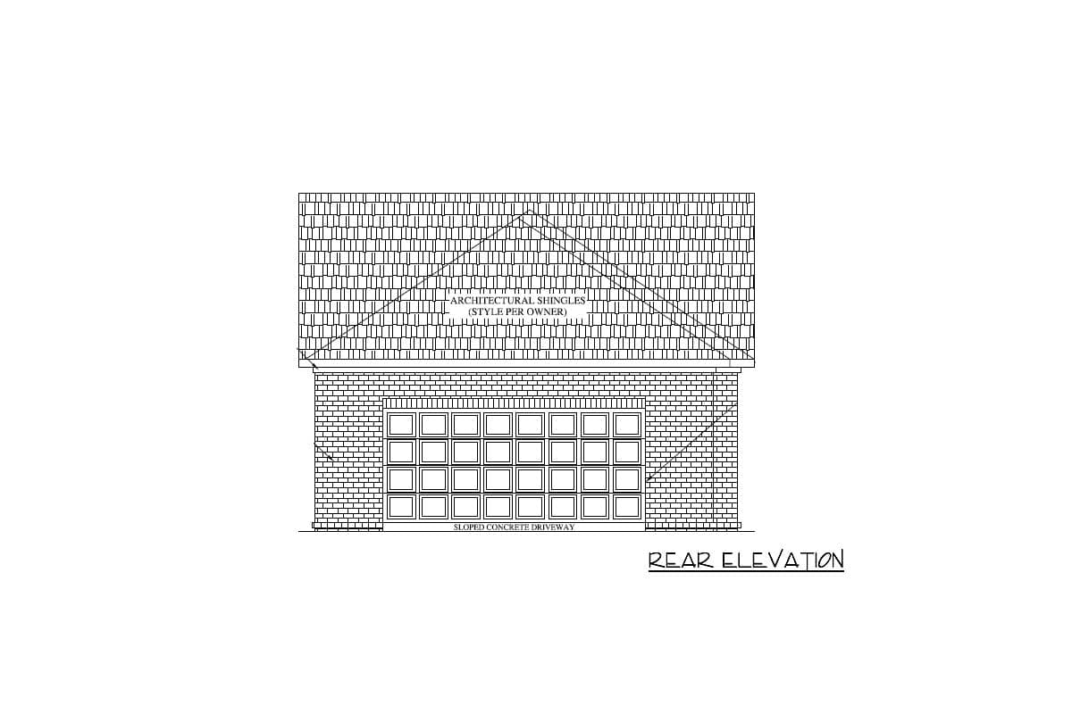 Plan 521000TTL: Narrow 3-Bed House Plan with a Rear-access Garage - Image #16 - Cottage, Country, Southern, Traditional