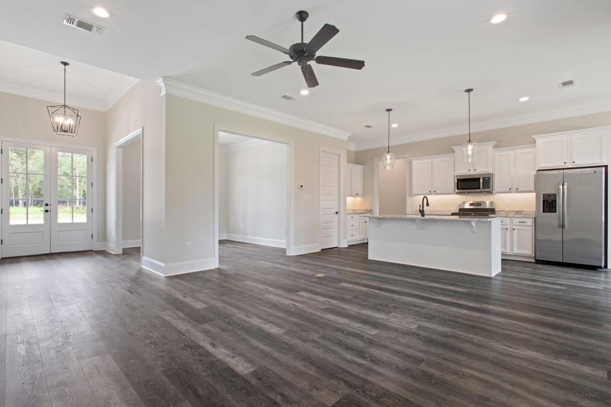 Plan 521007TTL: One-level Acadian Home Plan with Split Bedrooms and Flex Room - Image #7 - Acadian, Country, Florida-Style, Louisiana-Style, Ranch, Southern, Traditional