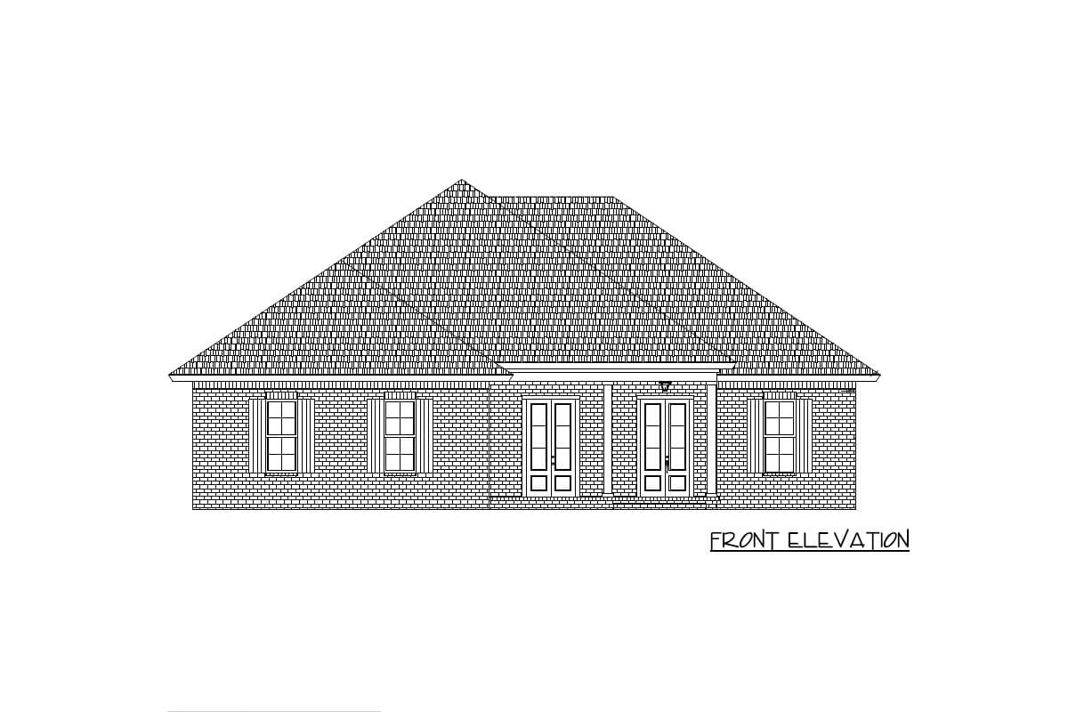 Plan 521007TTL: One-level Acadian Home Plan with Split Bedrooms and Flex Room - Image #18 - Acadian, Country, Florida-Style, Louisiana-Style, Ranch, Southern, Traditional
