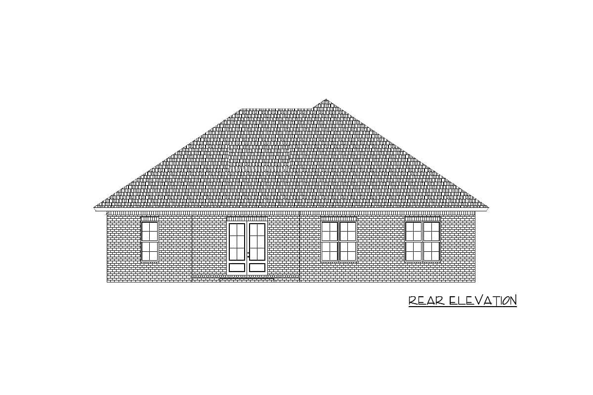Plan 521007TTL: One-level Acadian Home Plan with Split Bedrooms and Flex Room - Image #19 - Acadian, Country, Florida-Style, Louisiana-Style, Ranch, Southern, Traditional