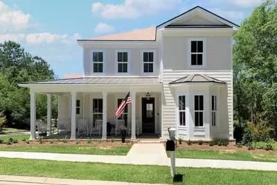 Exclusive Southern Country House Plan with an L-shaped Front Porch