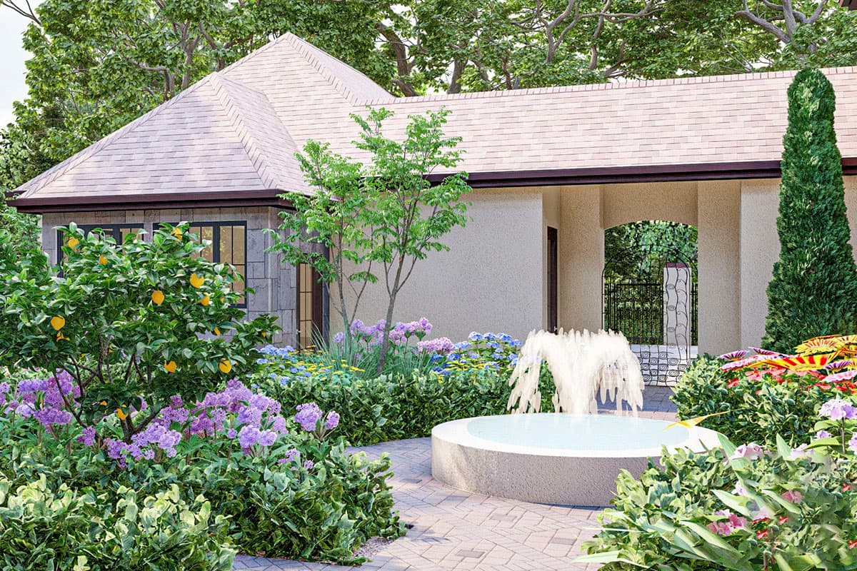 Plan 62385DJ: French Country House Plan with 4 Beds and a Porte Cochere - Image #10 - European, French Country