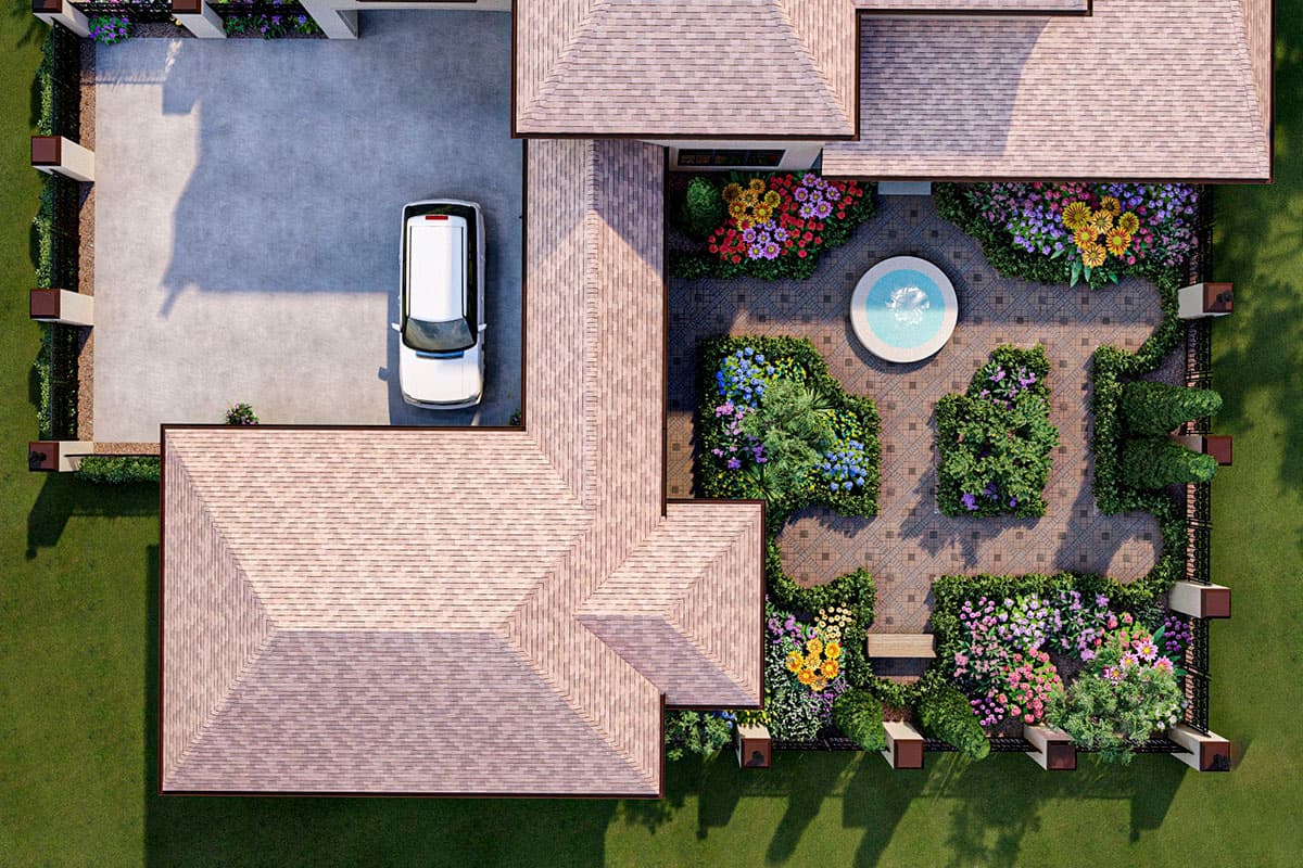 Plan 62385DJ: French Country House Plan with 4 Beds and a Porte Cochere - Image #11 - European, French Country