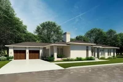Contemporary Ranch Home with Split-bedroom Layout - 3092 Sq Ft