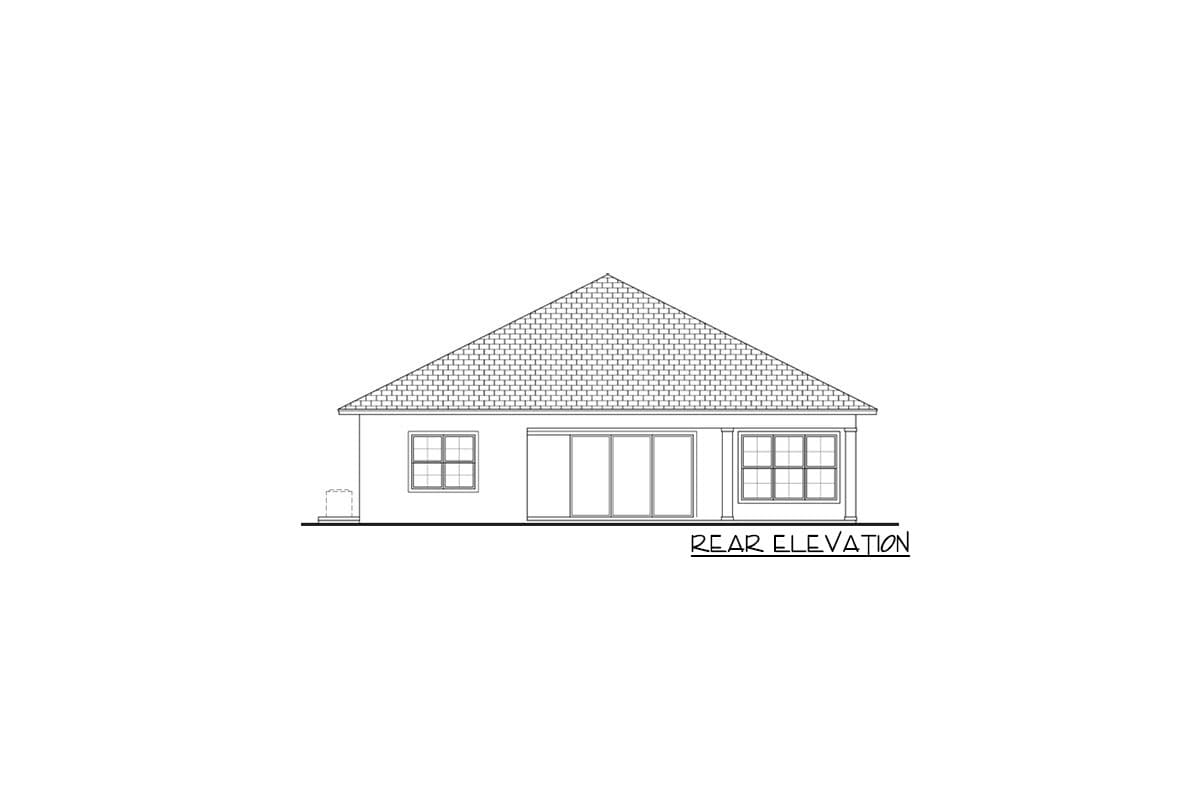 Plan 65676BS: Transitional Beach Home Plan with Study and Outdoor Living Space - Image #4 - Coastal, European, Florida-Style, Mediterranean, Southern, Transitional