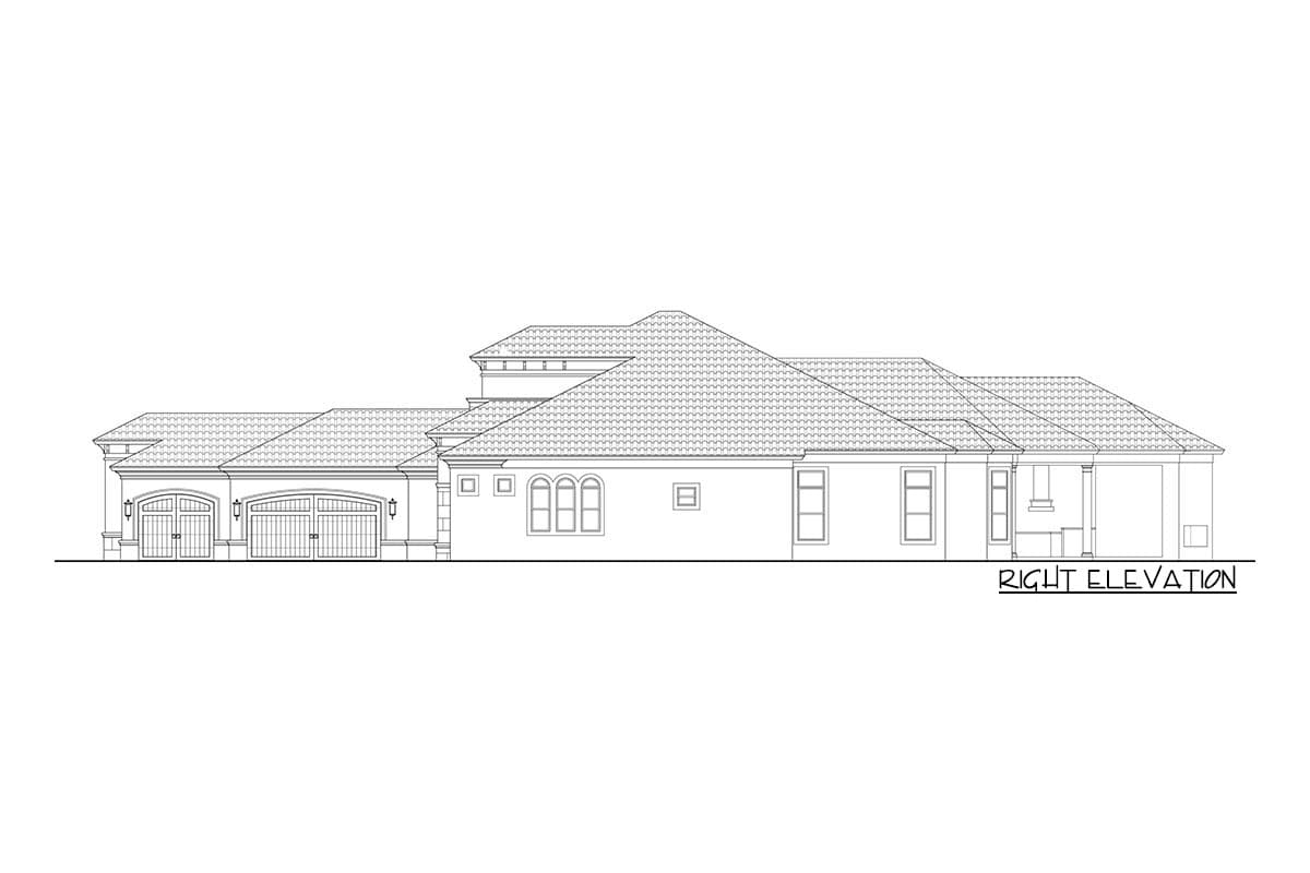 Plan 65678BS: Mediterranean-style Southern Home Plan with Split Bedrooms and Study - Image #5 - Coastal, European, Florida-Style, Mediterranean, Southern, Transitional