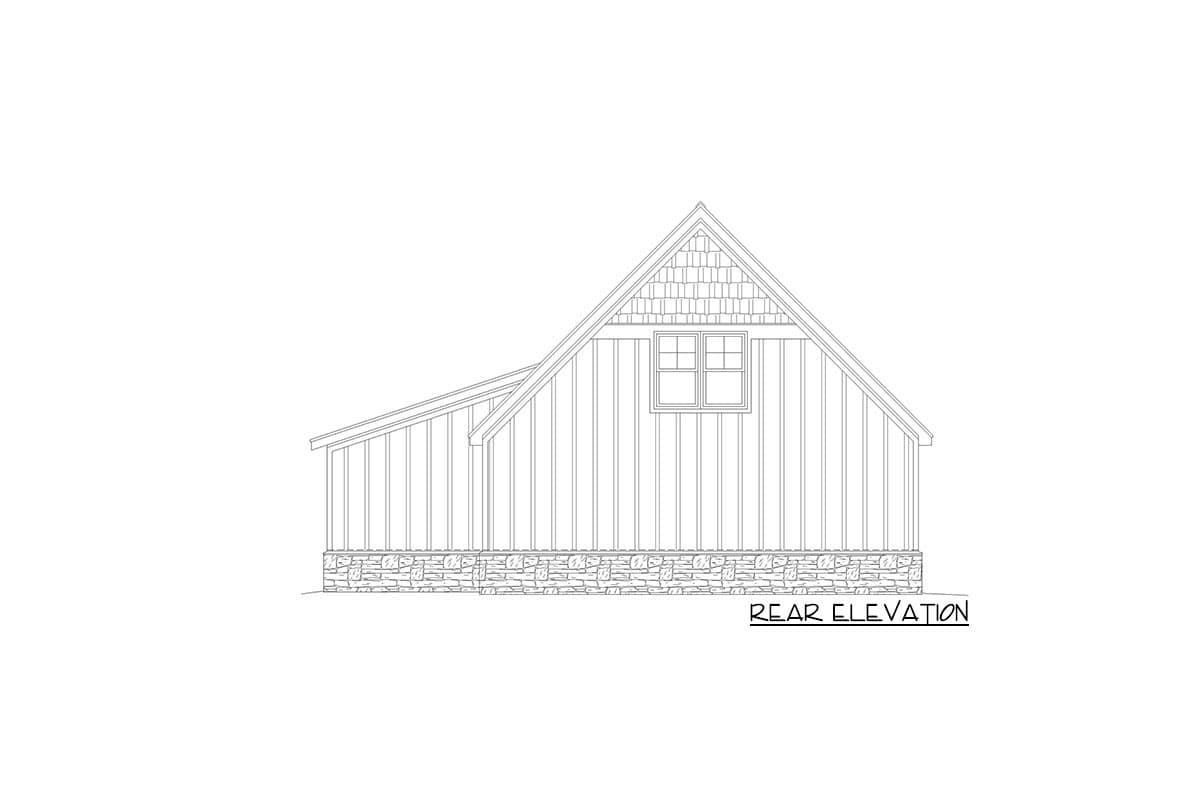 Plan 68768VR: Detached 3-Car Garage with Workshop and Flex Space - Image #4 - Country, Craftsman